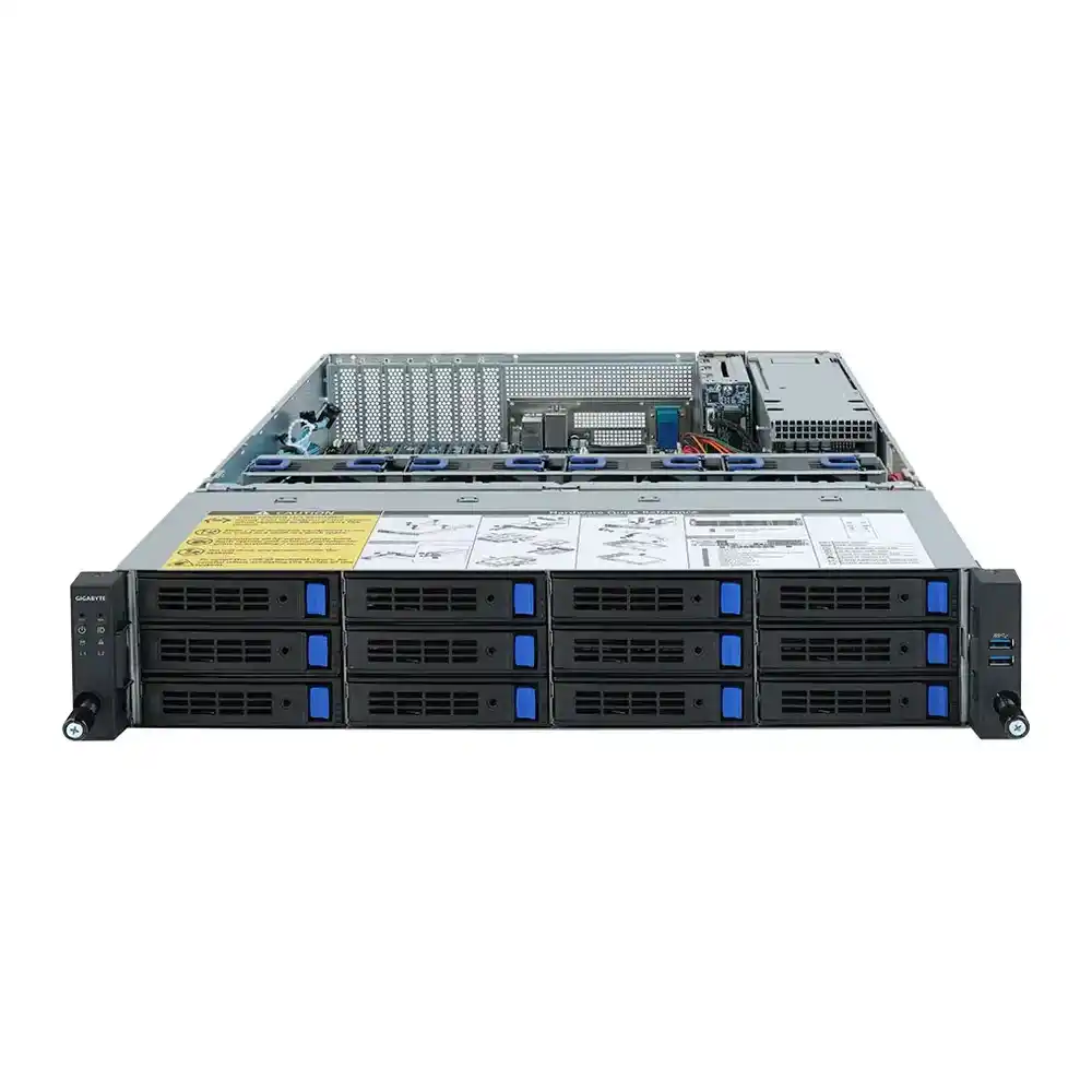 Gigabyte R272-Z30-AT 2nd Gen EPYC Rome CPU 2U 12 Bay Barebone Server
